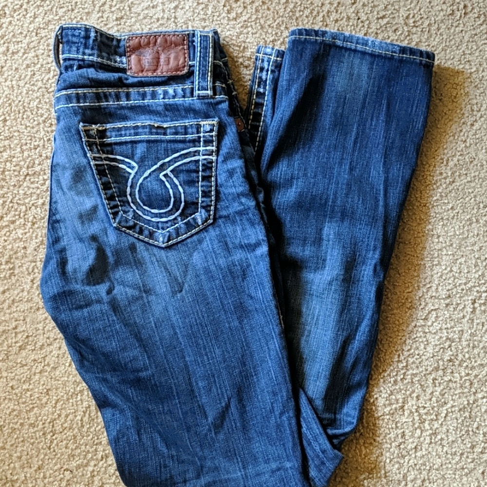 Big Star Nico Light Distressed Straight Leg Jeans